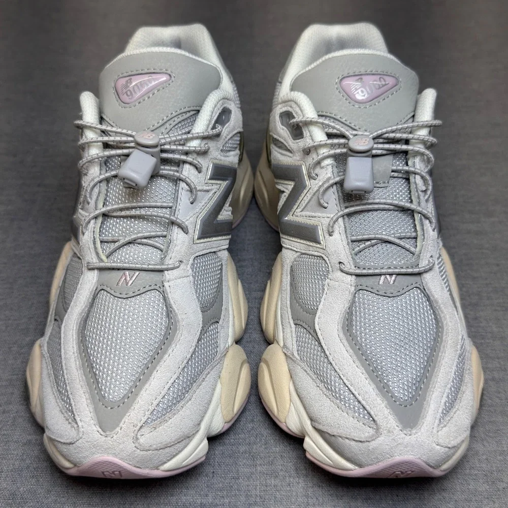 New Balance 9060 Grey Grey Pink Lifestyle Sneakers U9060GM Mens 8 Womens 9.5